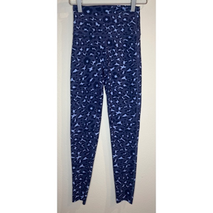 Offline by Aerie Blue Cheetah Full‎ Length Leggings Size Small